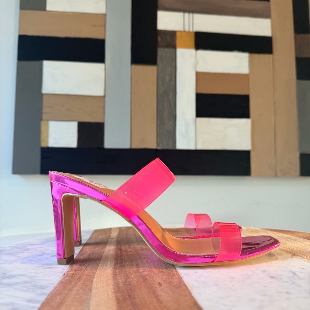 DV by Dolce Vita Neon Pink Heeled Sandals